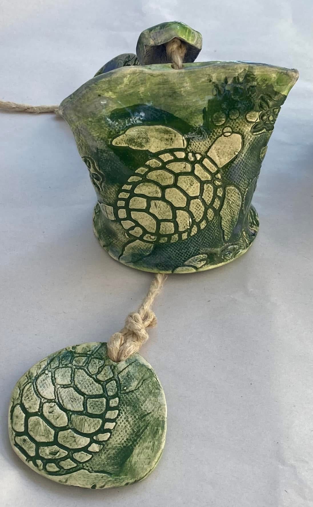 Turtle ceramic bell