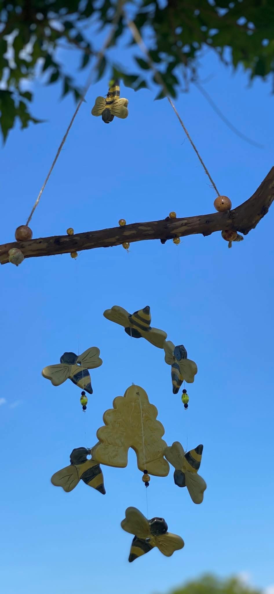 Ceramic bee mobile
